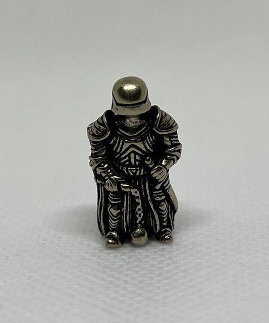 Vintage Brass Armour Warrior Lanyard Bead, EDC Paracord Bead.