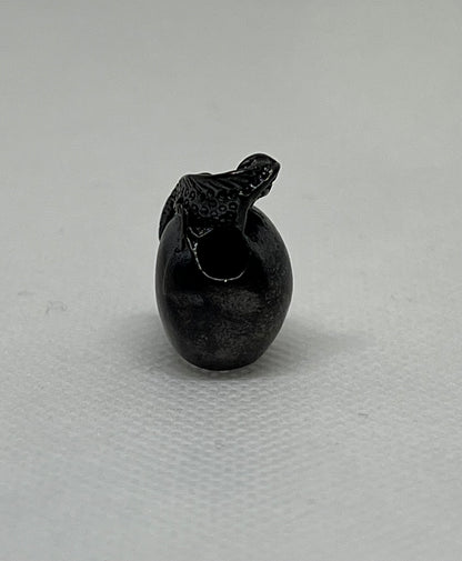 Brass Lizard Skull Lanyard Bead, EDC Paracord Bead.