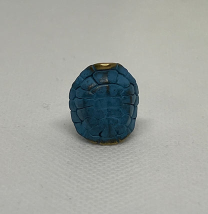 Brass Sea Turtle Lanyard Bead, EDC Paracord Bead.