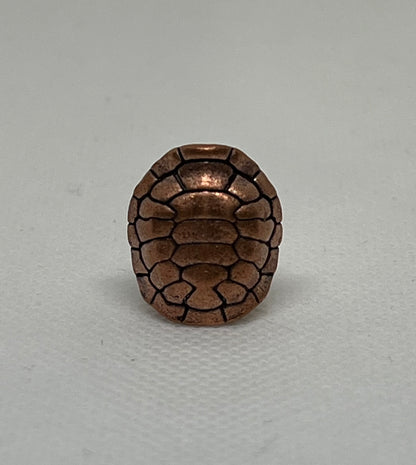 Brass Sea Turtle Lanyard Bead, EDC Paracord Bead.