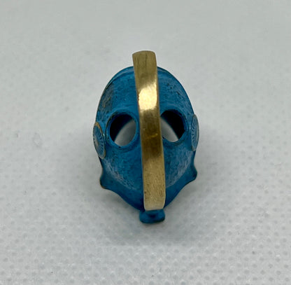 Brass Spartan Warrior Helmet Lanyard Bead, EDC Paracord Bead.