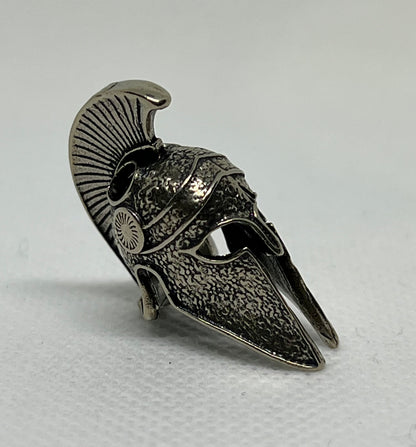 Brass Spartan Warrior Helmet Lanyard Bead, EDC Paracord Bead.