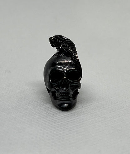 Brass Lizard Skull Lanyard Bead, EDC Paracord Bead.