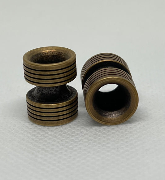 Copper Vintage Style Lanyard Bead, EDC Paracord Bead