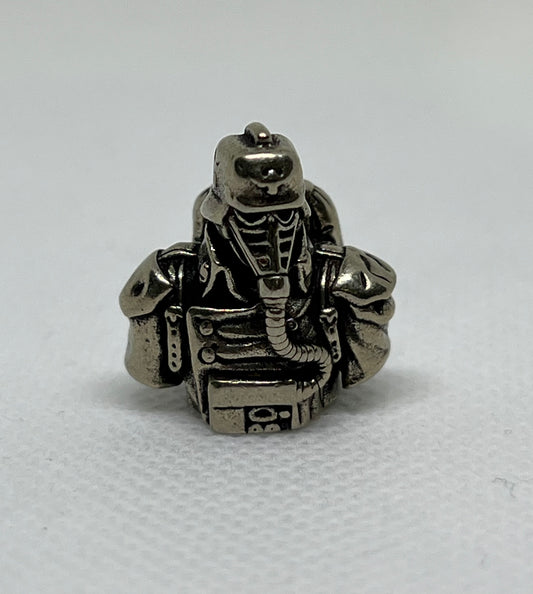 Biohazard Brass Soldier Lanyard Bead, EDC Paracord Bead.