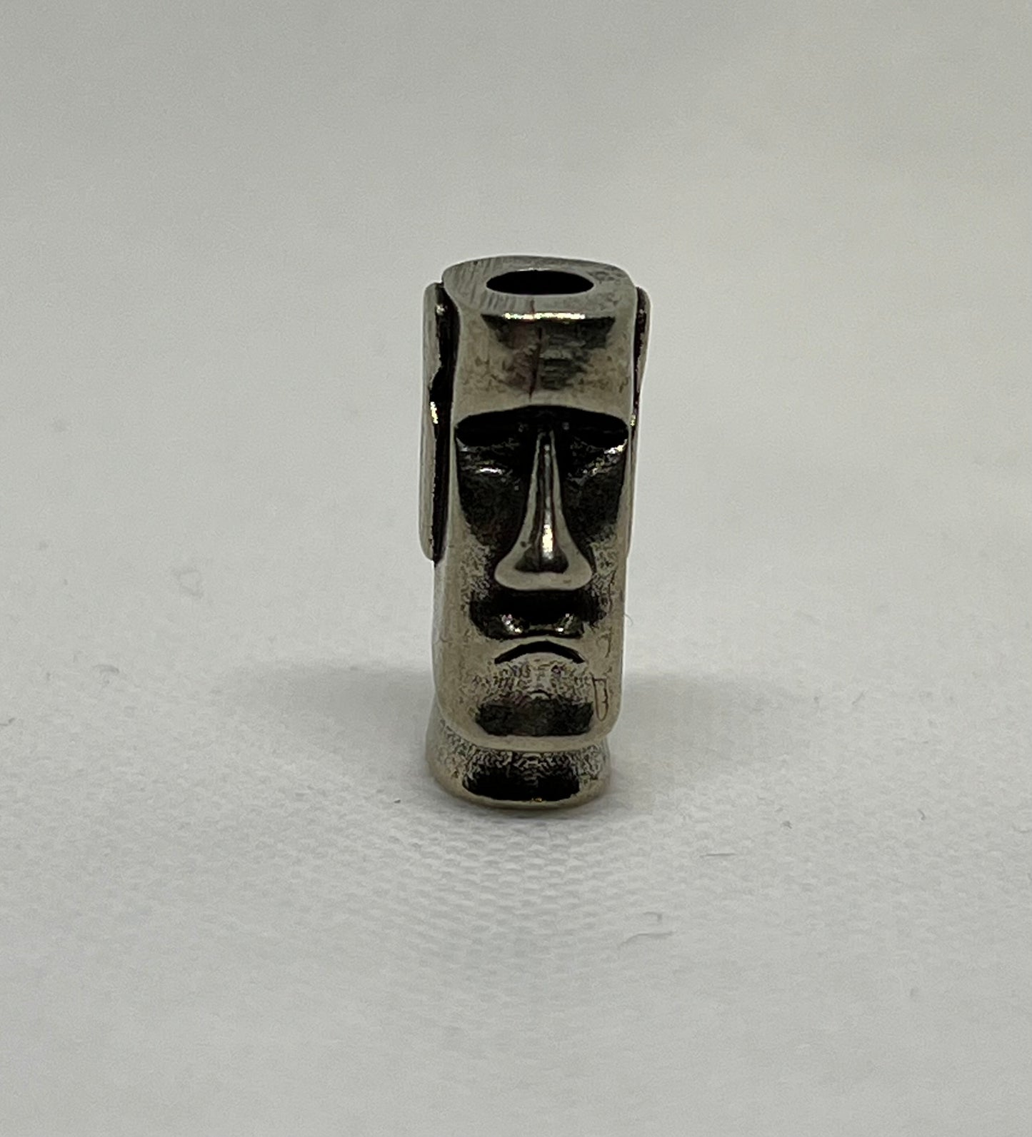 Brass Easter Island Moai Statue Lanyard Bead, EDC Paracord Bead
