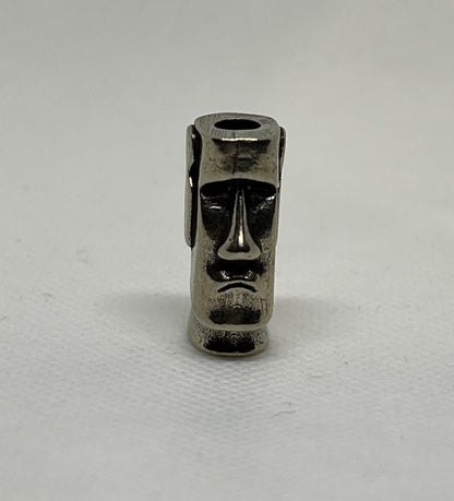 Brass Easter Island Moai Statue Lanyard Bead, EDC Paracord Bead
