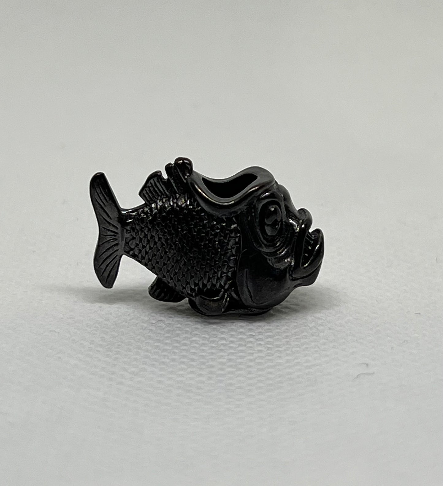 Brass Piranha Lanyard Bead, EDC Paracord Bead
