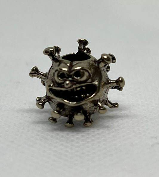 Brass Cartoon Little Monster Lanyard Bead, EDC Paracord Bead.