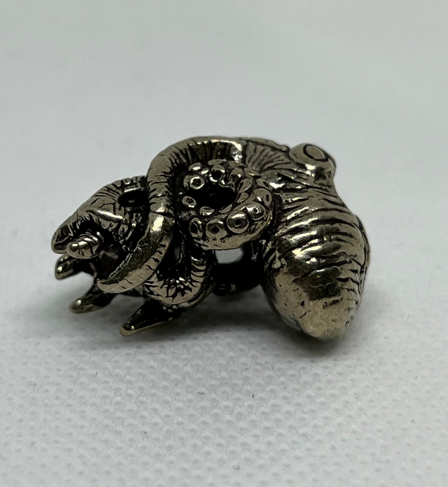 Brass Octopus Lanyard Bead, EDC Paracord Bead