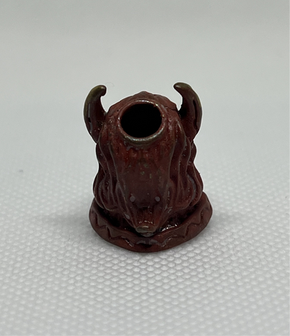 Brass Warrior Helmet Skull Lanyard Bead, EDC Paracord Bead.