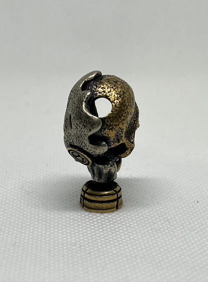 Brass Beast Gas Mask Lanyard Bead, EDC Paracord Bead.
