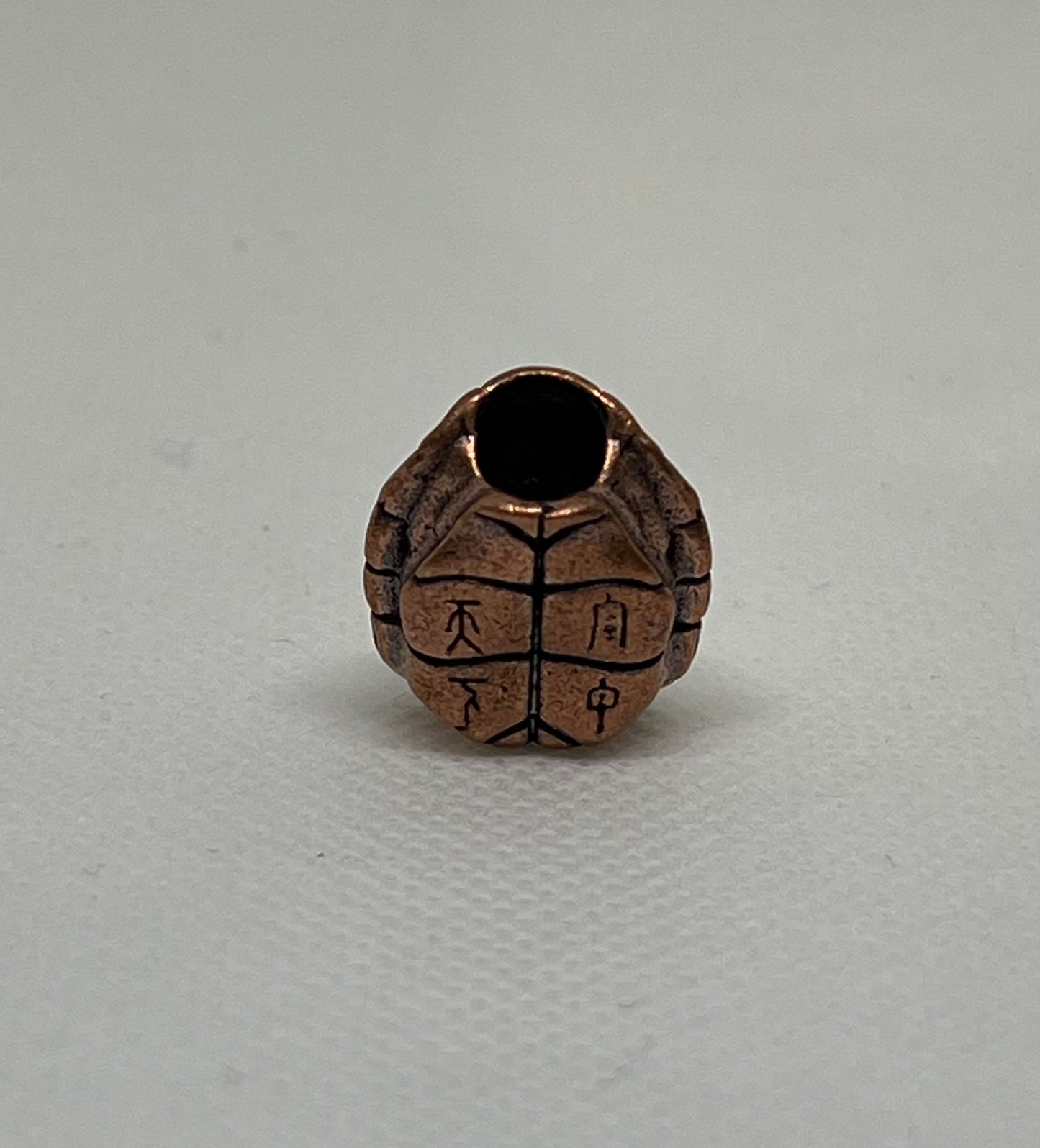 Brass Sea Turtle Lanyard Bead, EDC Paracord Bead.