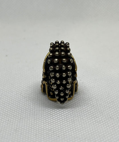 Brass Roman Centurian Skull Lanyard Bead, EDC Paracord Bead.
