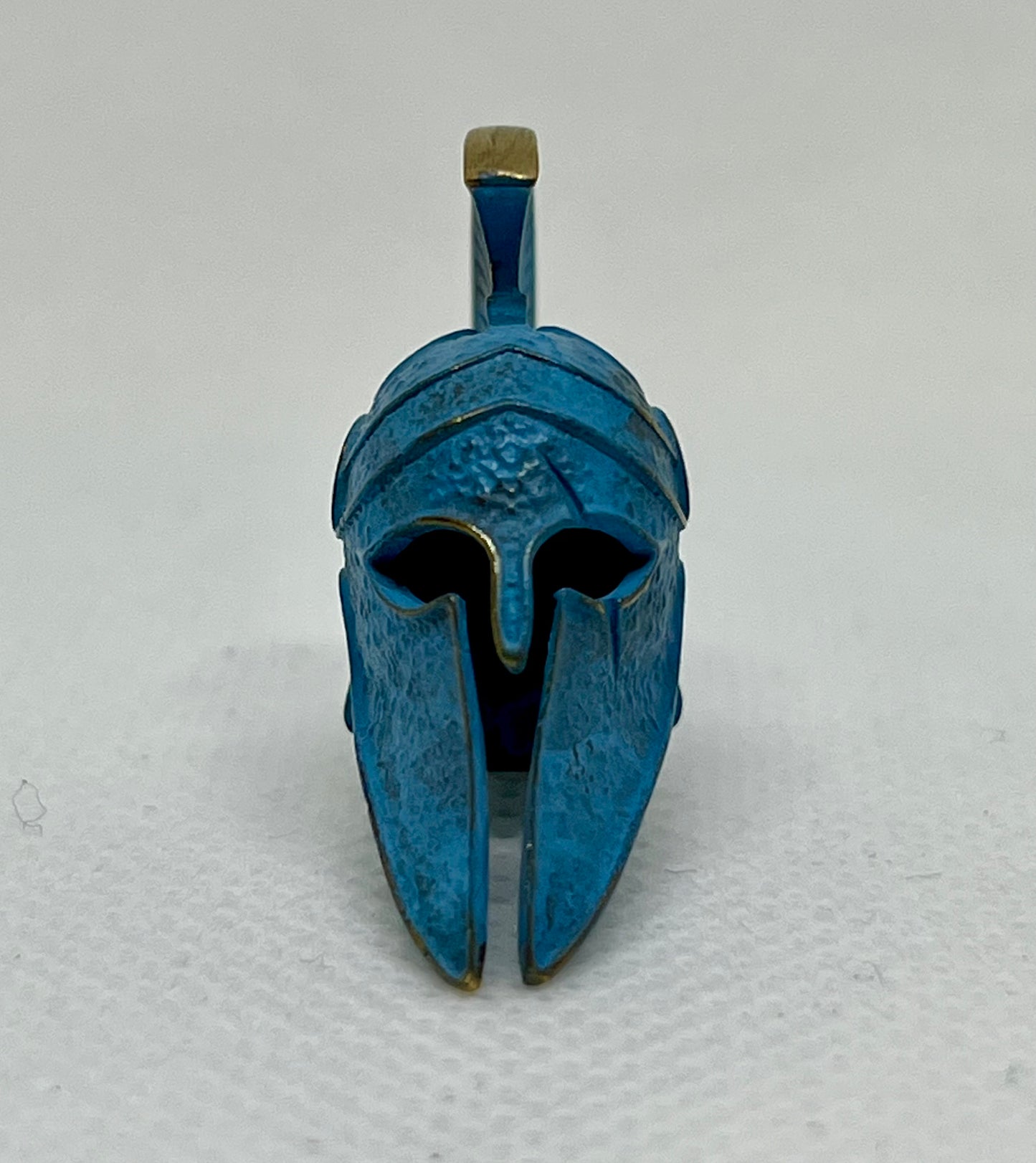 Brass Spartan Warrior Helmet Lanyard Bead, EDC Paracord Bead.