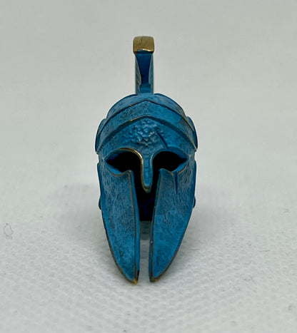 Brass Spartan Warrior Helmet Lanyard Bead, EDC Paracord Bead.