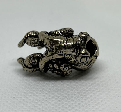 Brass Octopus Lanyard Bead, EDC Paracord Bead