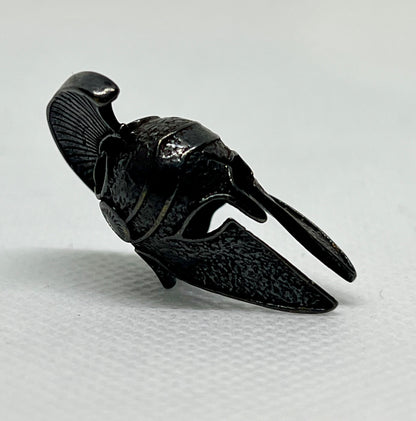 Brass Spartan Warrior Helmet Lanyard Bead, EDC Paracord Bead.