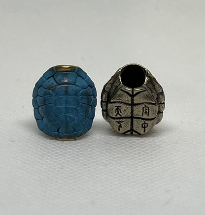 Brass Sea Turtle Lanyard Bead, EDC Paracord Bead.