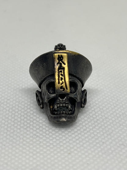 Distressed Dark Chinese Style Lanyard Bead, EDC Paracord Bead.