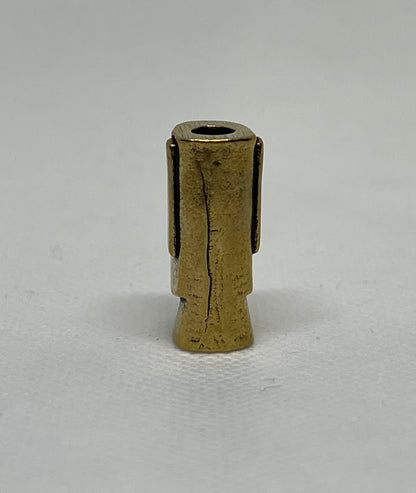 Brass Easter Island Moai Statue Lanyard Bead, EDC Paracord Bead