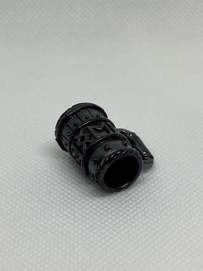Brass Viking Beer Stein Lanyard Bead, EDC Paracord Bead.