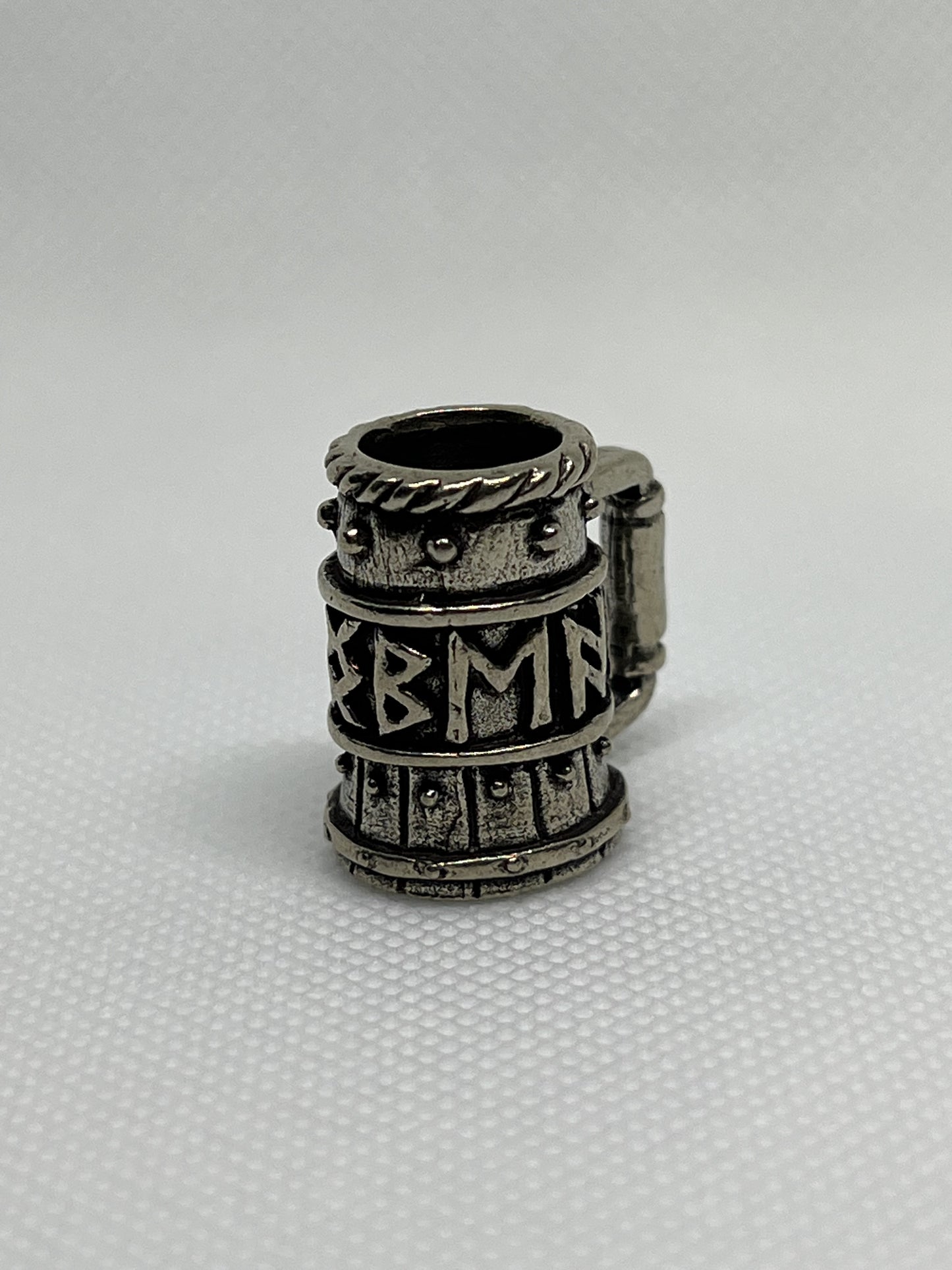 Brass Viking Beer Stein Lanyard Bead, EDC Paracord Bead.