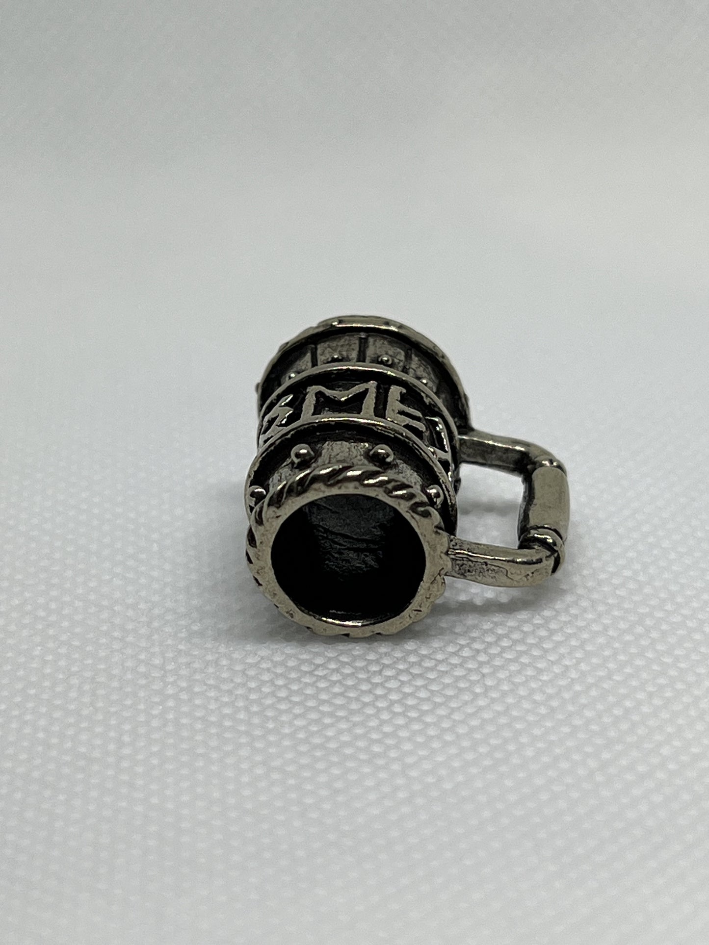 Brass Viking Beer Stein Lanyard Bead, EDC Paracord Bead.