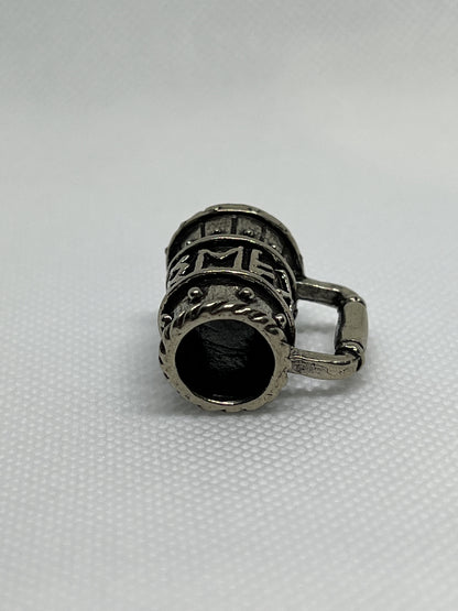 Brass Viking Beer Stein Lanyard Bead, EDC Paracord Bead.
