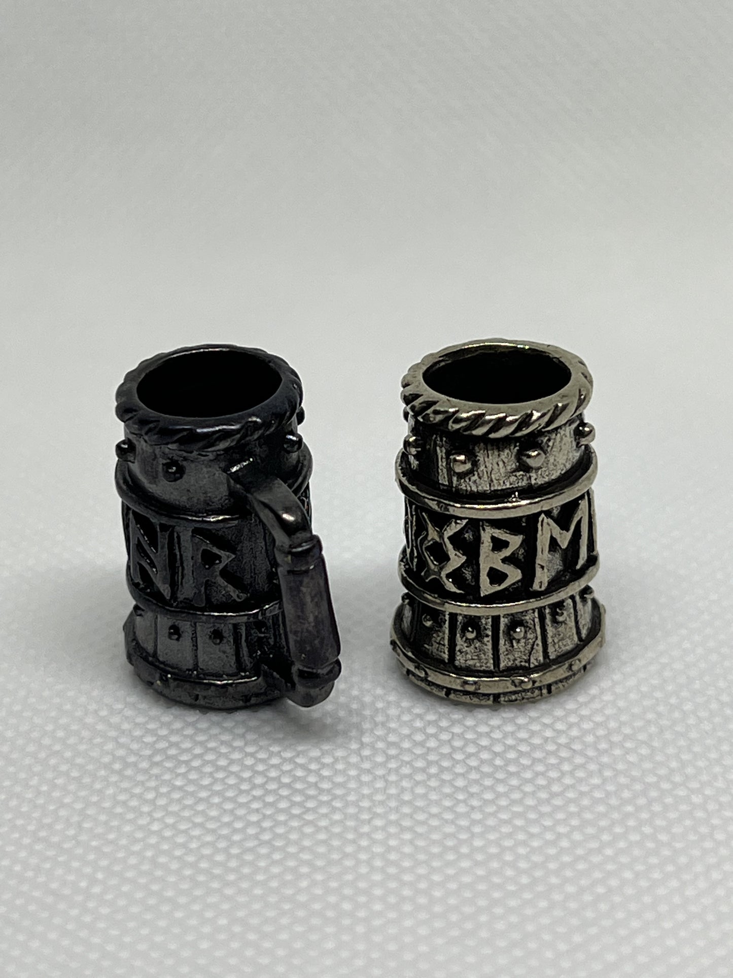 Brass Viking Beer Stein Lanyard Bead, EDC Paracord Bead.