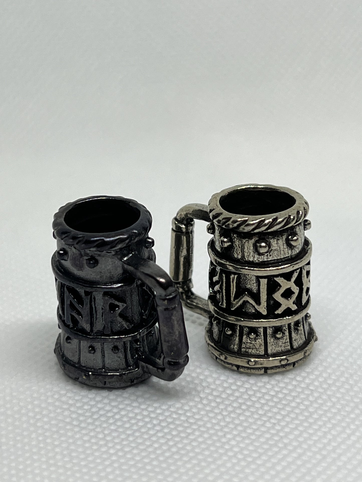 Brass Viking Beer Stein Lanyard Bead, EDC Paracord Bead.