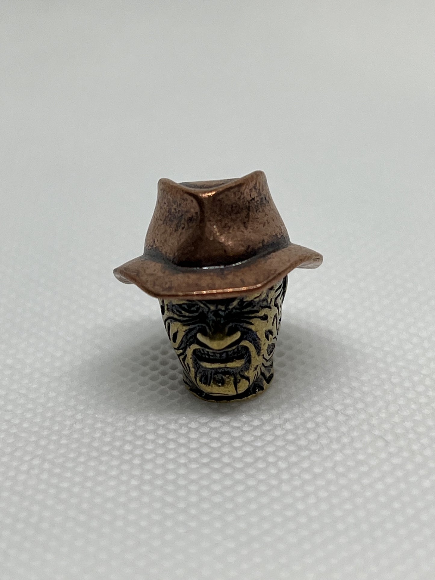FREDDY - Brass/Copper Lanyard Bead, EDC Paracord Bead.