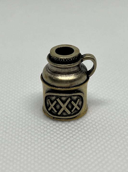 Copper Vintage Beer Mug Lanyard Bead, EDC Paracord Bead.