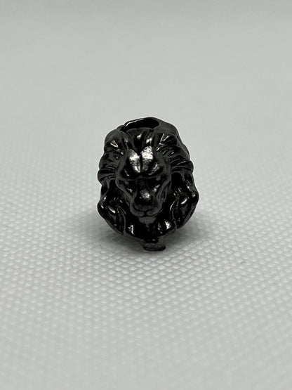 Brass Lion Lanyard Bead, EDC Paracord Bead.