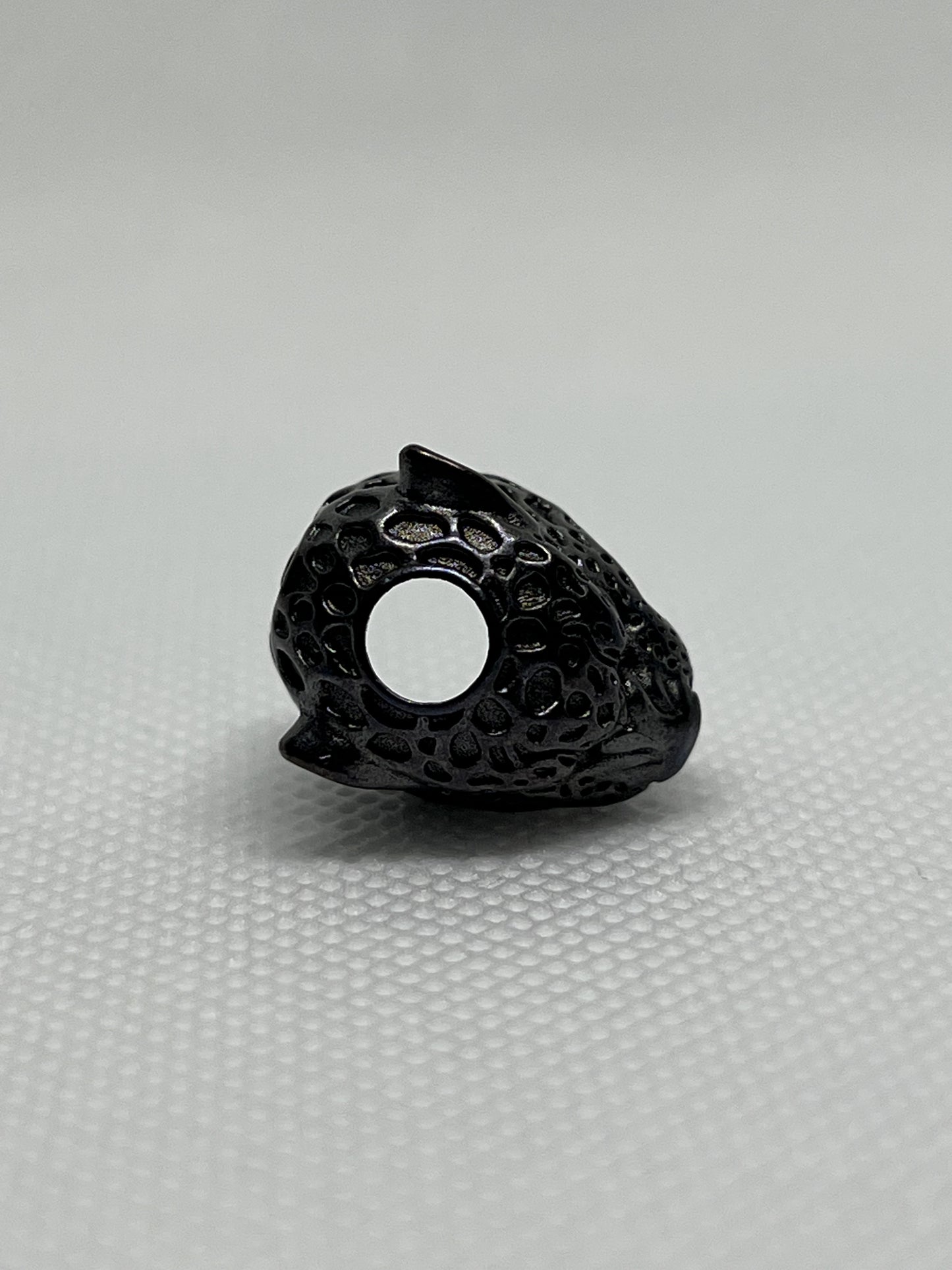 Brass Leopard Lanyard Bead, EDC Paracord Bead.