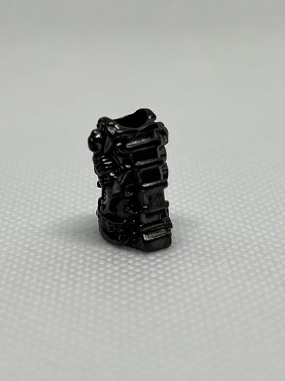 Plague Doctor Grim Reaper, Copper Lanyard Bead, EDC Paracord Bead.