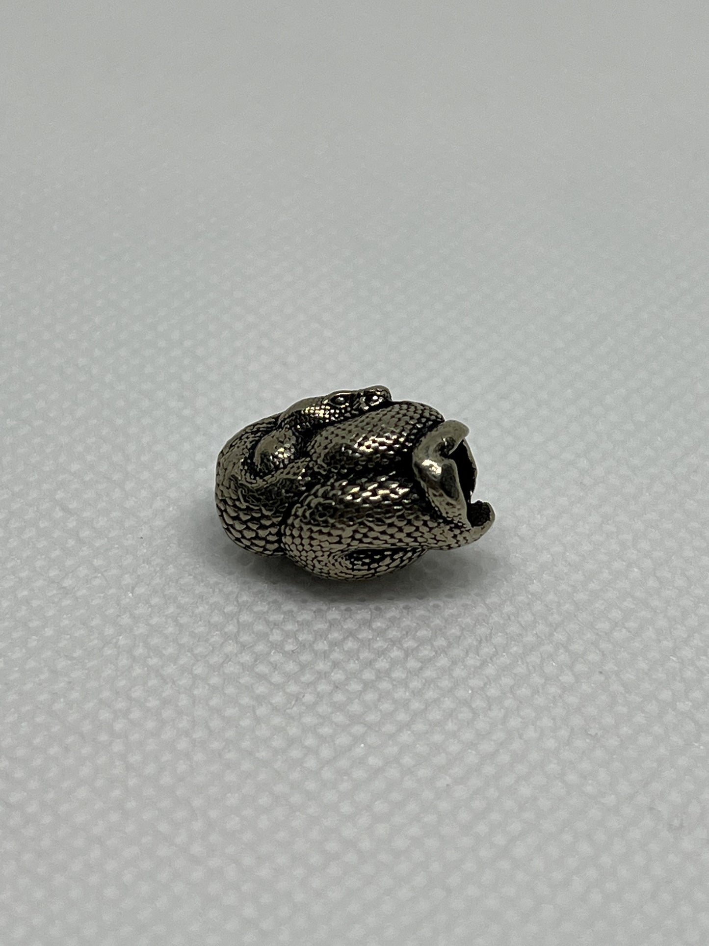 Brass Snake Barrel Lanyard Bead, EDC Paracord Bead