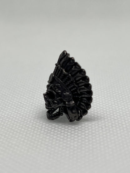Copper Tribal Cheif Skull Lanyard Bead, EDC Paracord Bead.