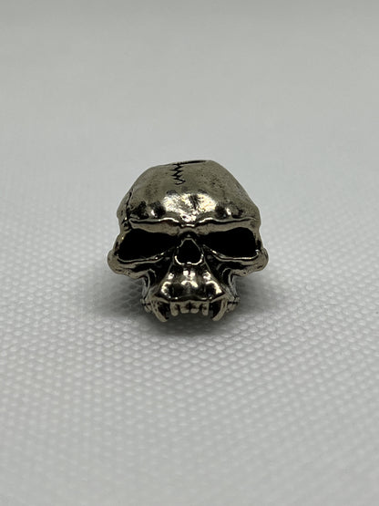 Brass Orcish Warrior Lanyard Bead, EDC Paracord Bead.