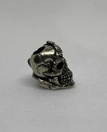 Brass Skull Parasitism Lanyard Bead, EDC Paracord Bead.