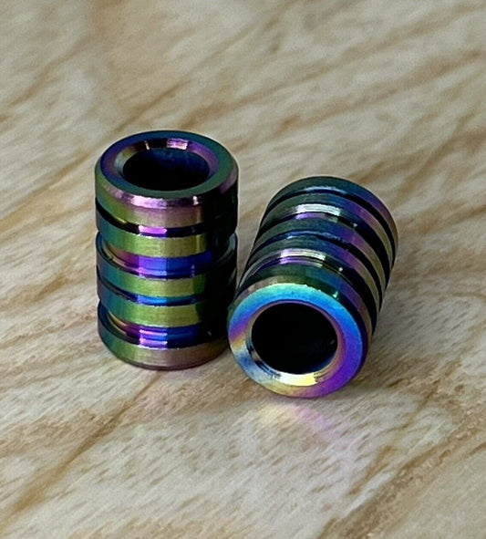 Titanium TC4 Lanyard Beads, EDC Paracord Beads Mixed Colour