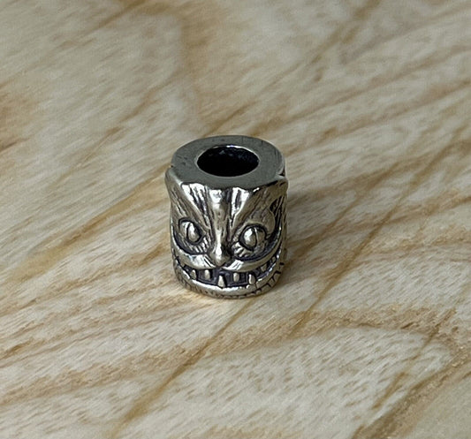Brass Vintage Cat Lanyard Bead, EDC Paracord Bead.