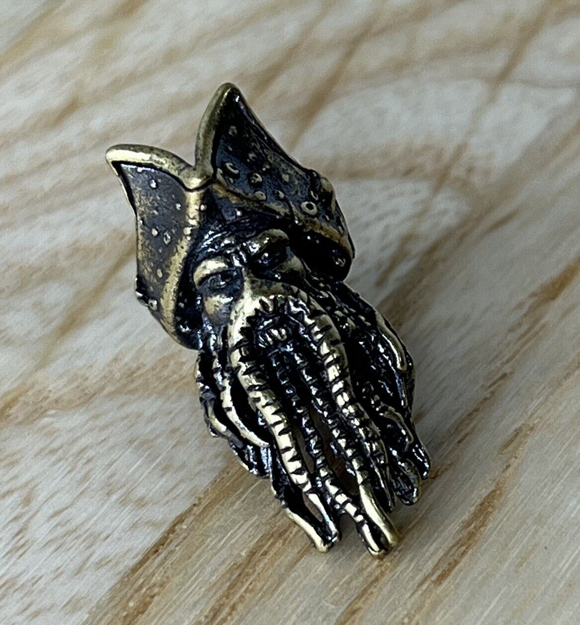Brass “Davy Jones” Lanyard Bead, EDC Paracord Bead